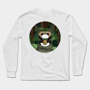 Panda Adventuring in the Jungle Long Sleeve T-Shirt